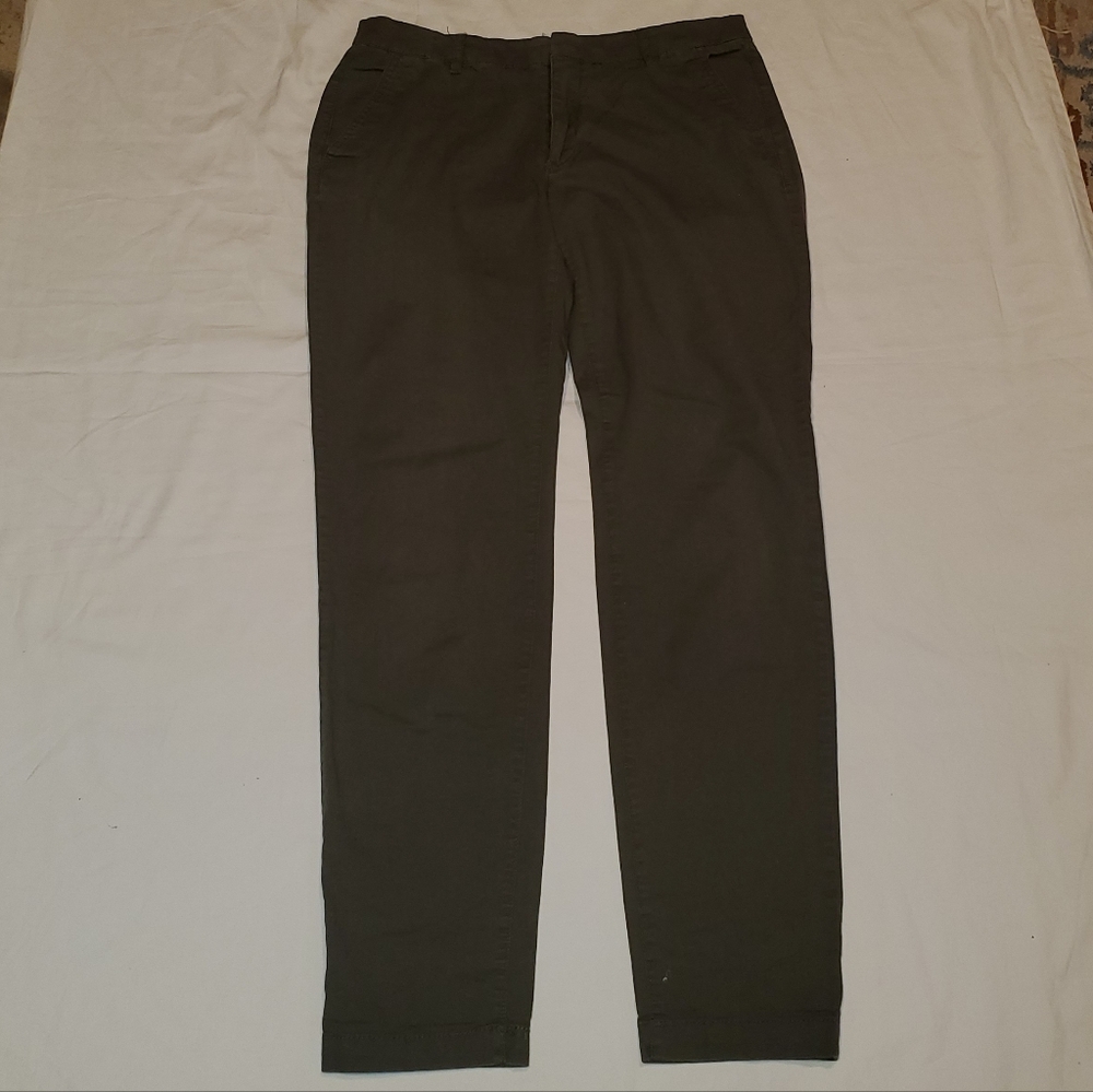 H&M pants green cotton